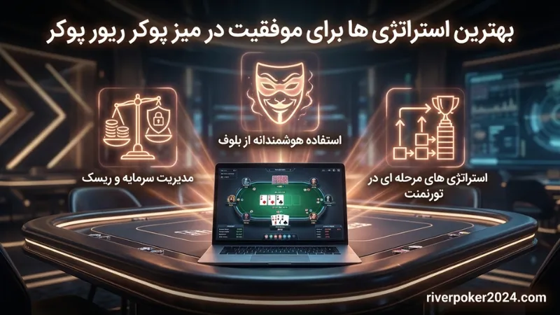 بهترین استراتژی ها برای موفقیت در میز پوکر ریور پوکر