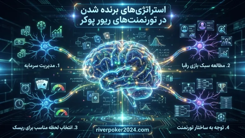 استراتژی های برنده شدن در تورنمنت های ریور پوکر
