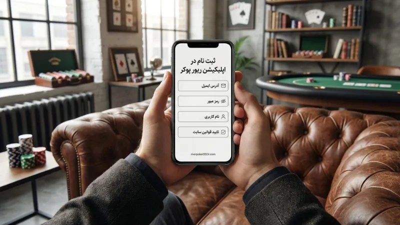 ثبت نام در اپلیکیشن ریور پوکر